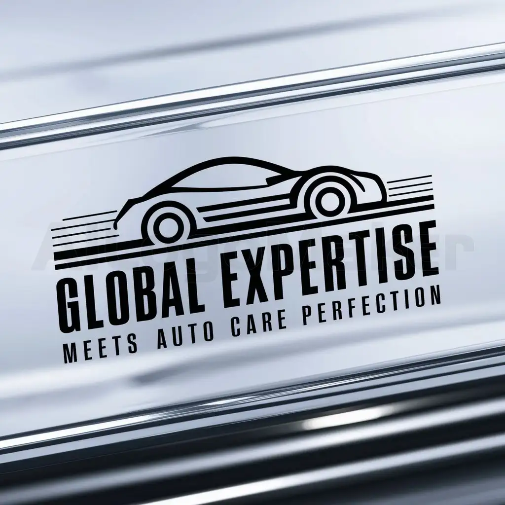 a logo design,with the text "Global Expertise Meets Auto Care Perfection", main symbol:car,Moderate,be used in Automotive industry,clear background
