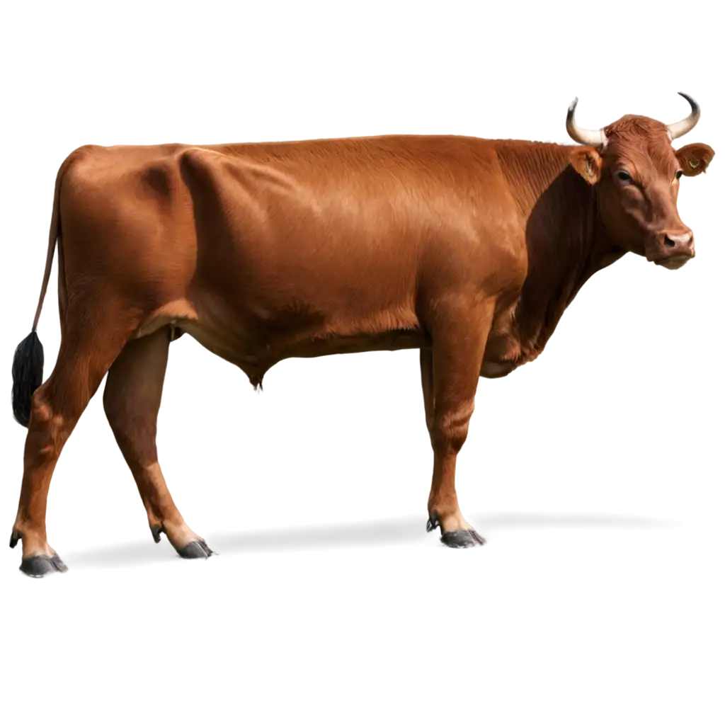 Stunning-PNG-Image-of-a-Sacred-Female-Red-Cow-Enhance-Your-Visual-Content