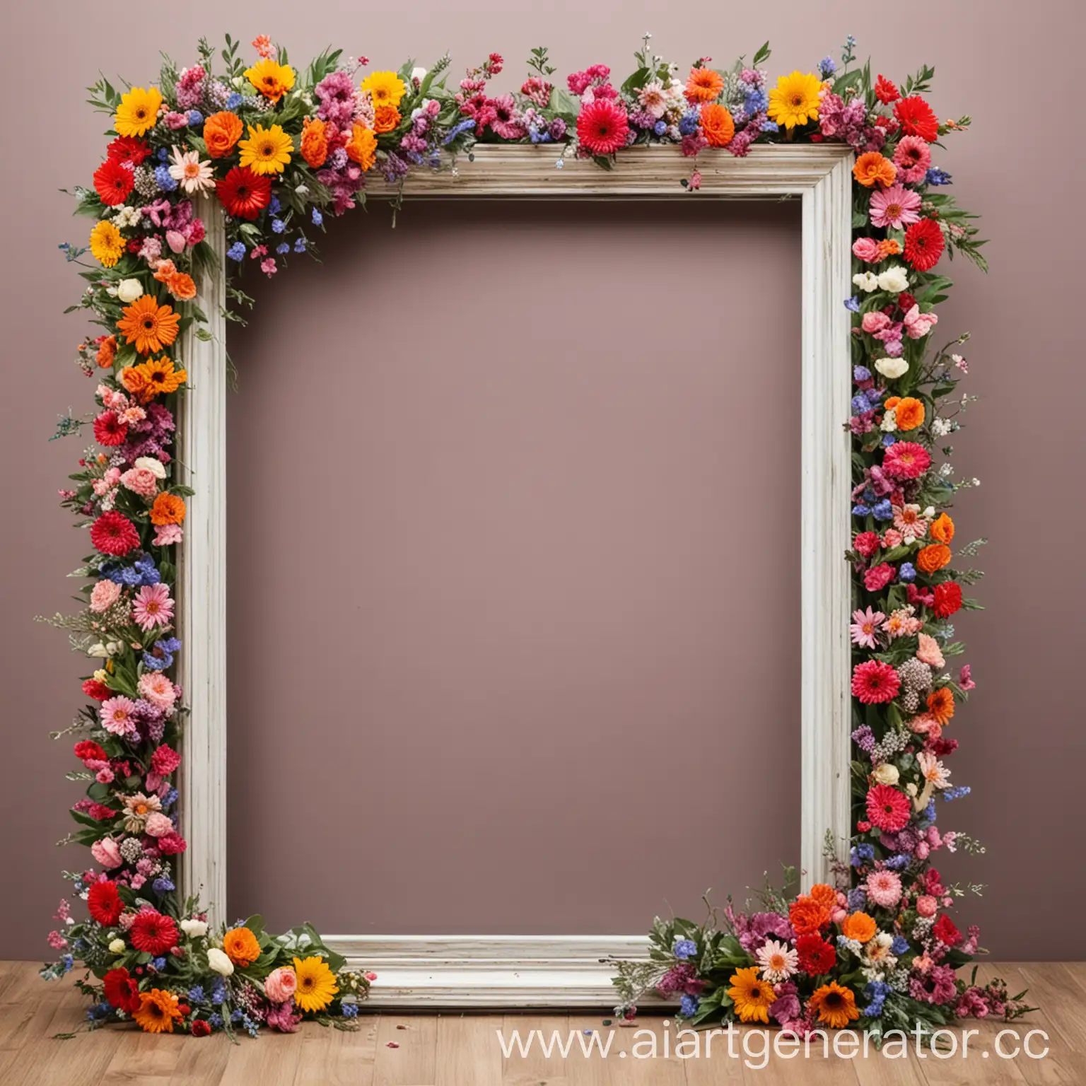 Vibrant-Rectangular-Frame-for-Flower-Shop-Display