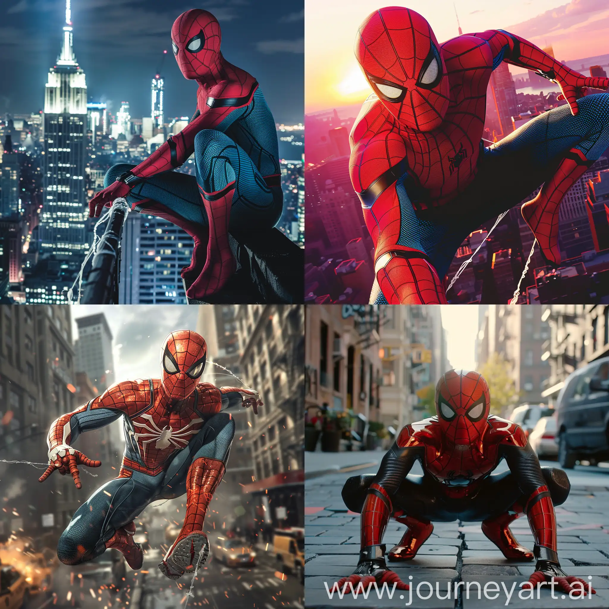 Marvel-SpiderMan-Swinging-Through-Urban-Cityscape-in-4K-Resolution