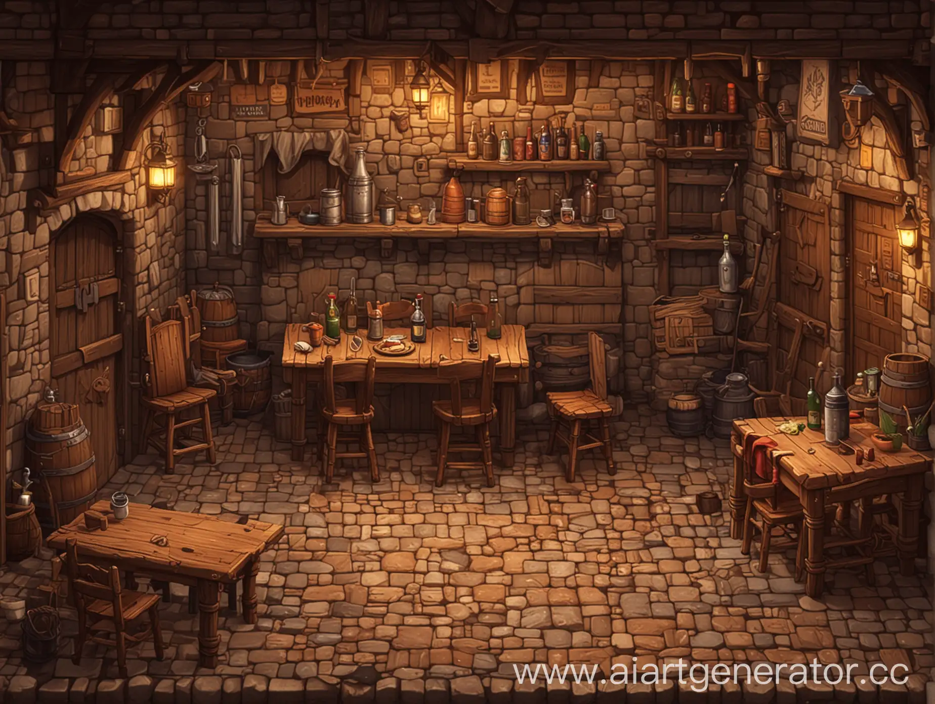 Pixel-Art-Tavern-Background-for-a-Vibrant-Gaming-Experience