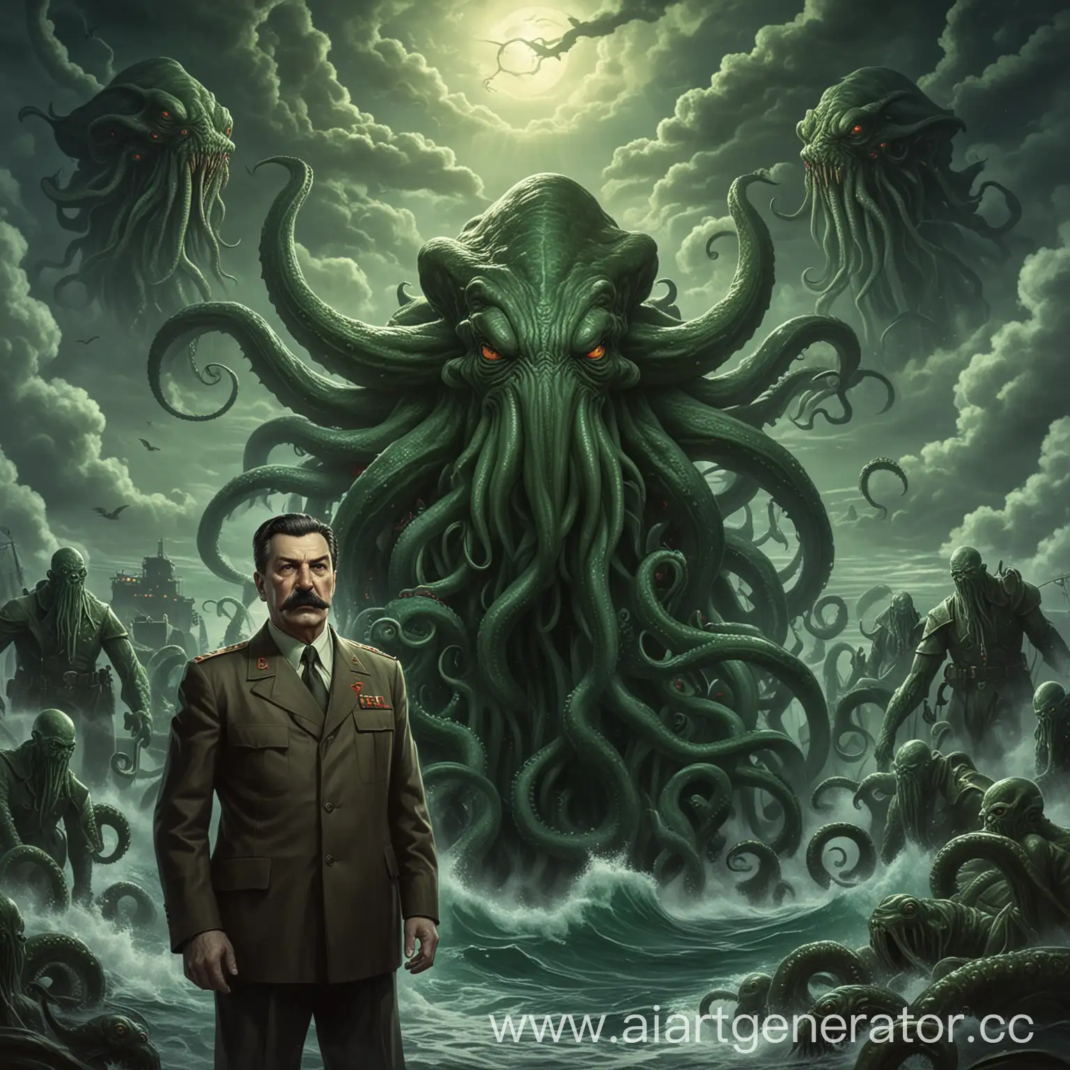 Stalin-and-Cthulhu-Meeting-in-a-Lovecraftian-Encounter