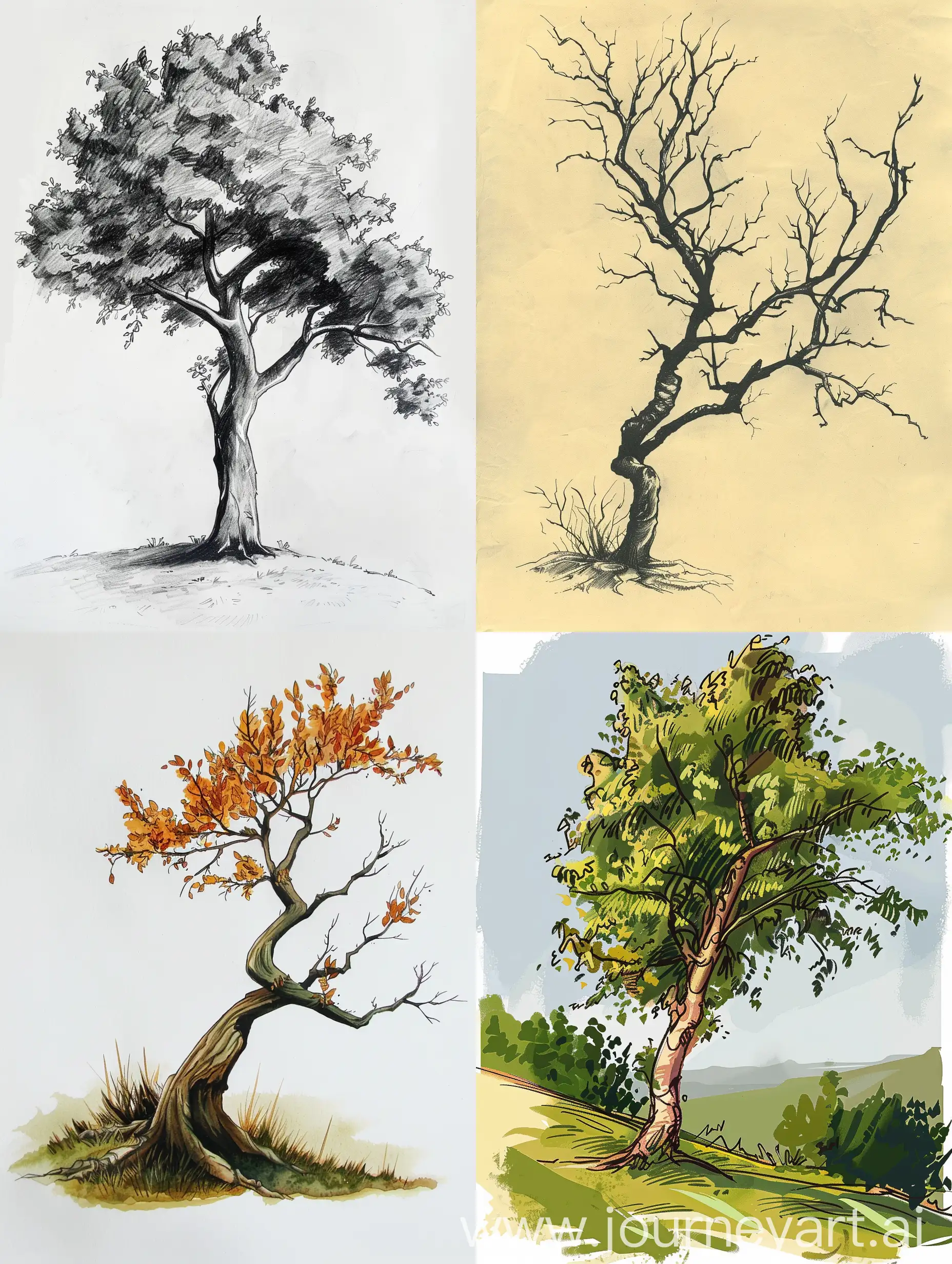 Traditional-Khokhloma-Style-Tree-Painting