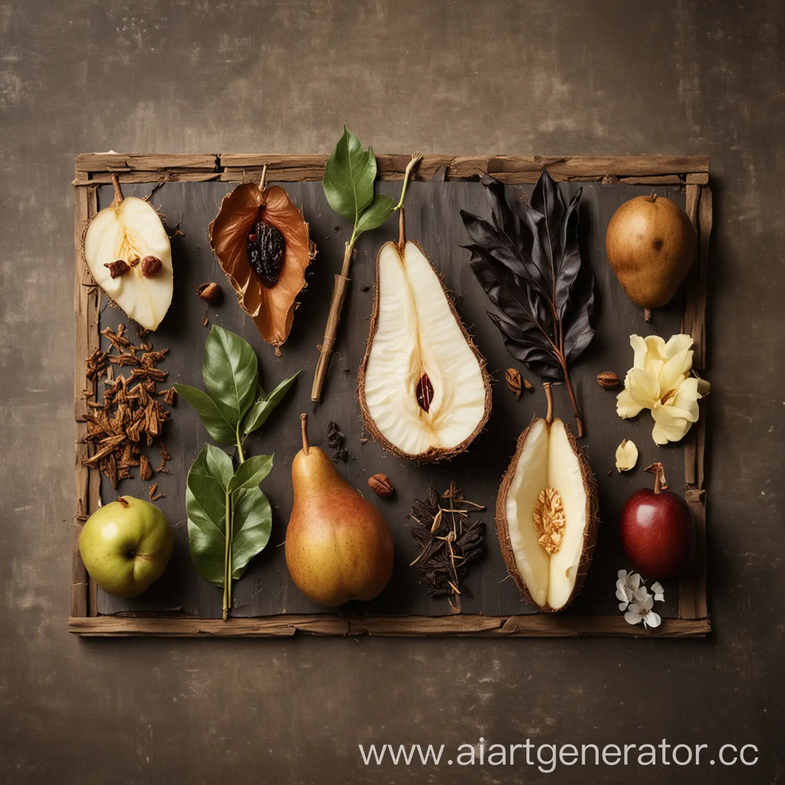 Exotic-Fruits-and-Aromatic-Leaves-Composition