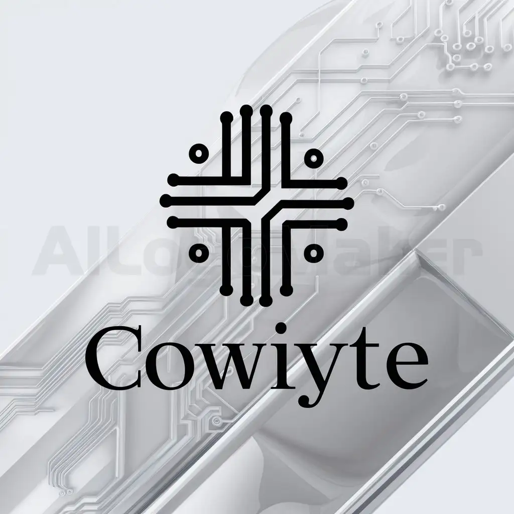 a logo design,with the text "cowiyte", main symbol:circuito,complex,clear background