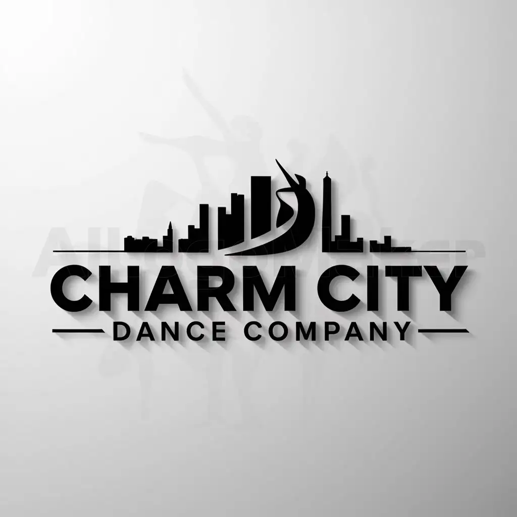 a logo design,with the text "Charm city Dance company", main symbol:Charm city,Moderate,be used in Entertainment industry,clear background