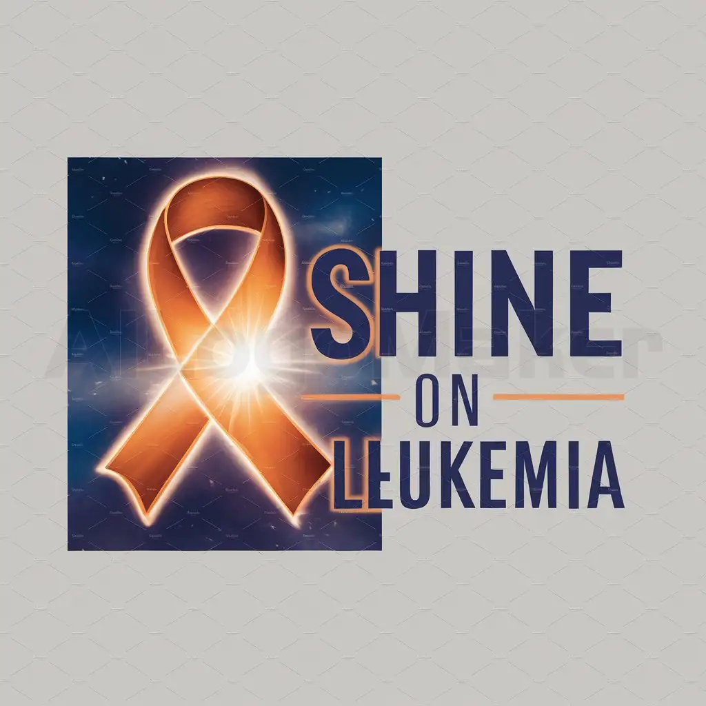 LOGO-Design-For-Shine-on-Leukemia-Orange-Cancer-Ribbon-Shining-in-the-Night