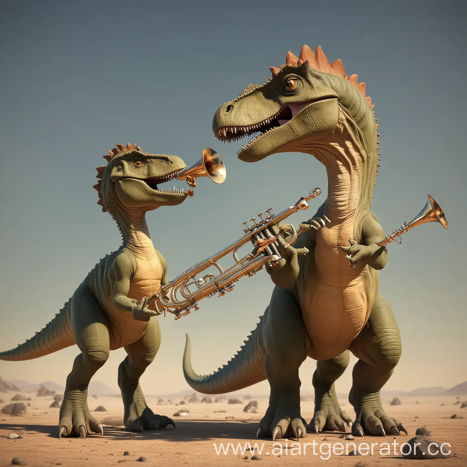 Dinosaur-Trumpeter-Majestic-Dino-Serenades-with-Trumpet-Crown