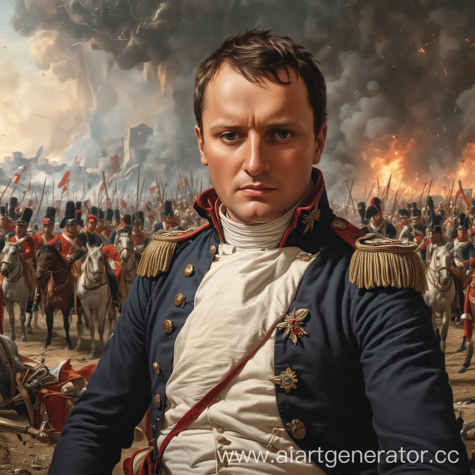 Napoleon-Selfie-in-the-Heat-of-Battle