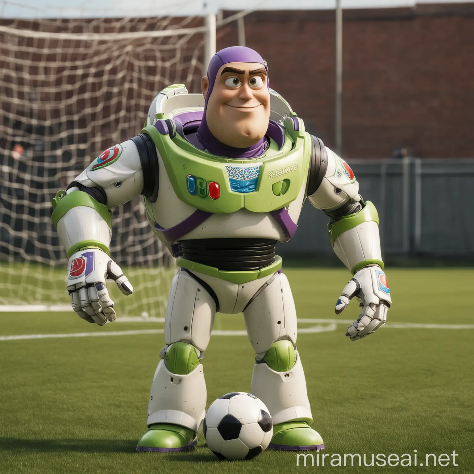 Buzz Lightyear Playing 11ASide Football