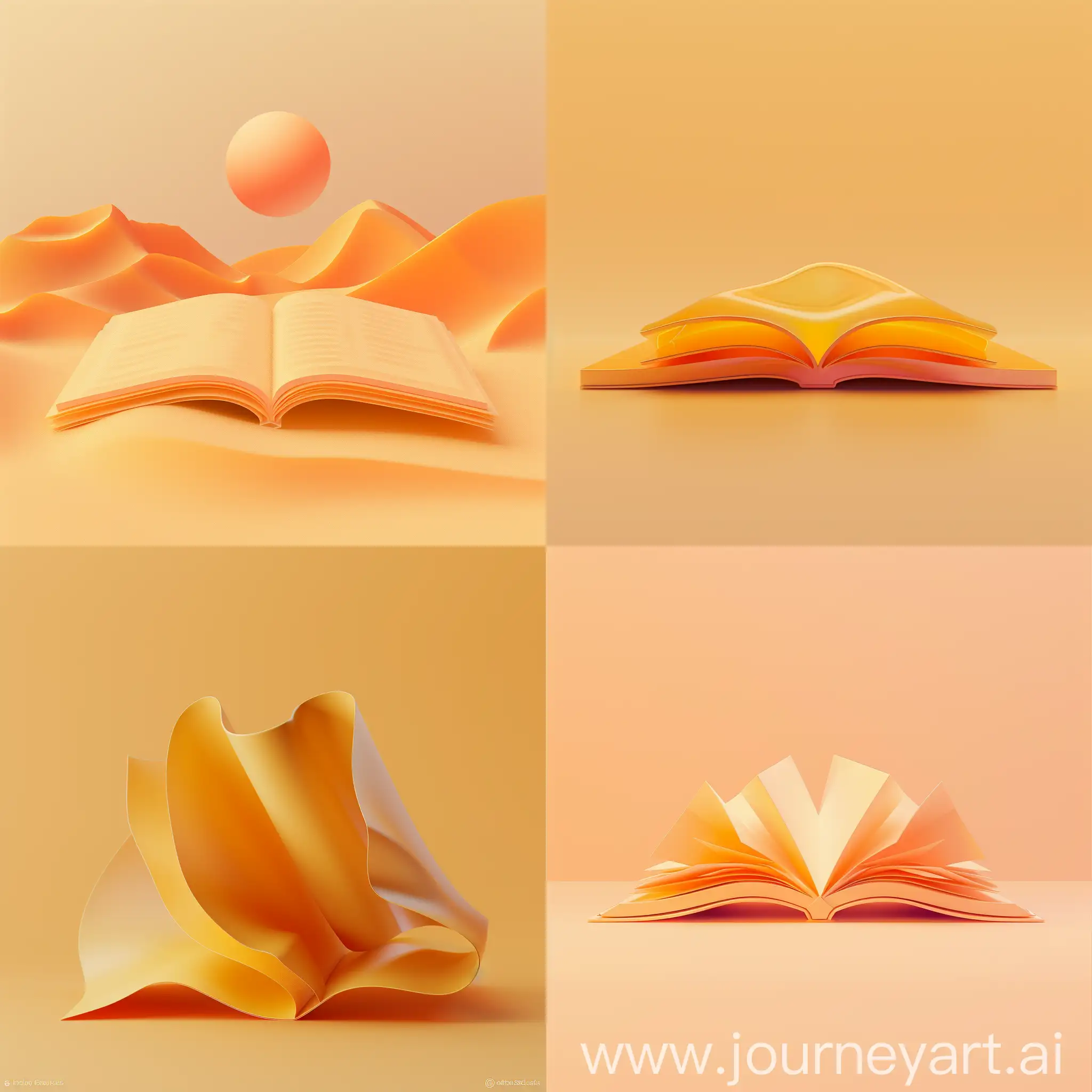Minimalistic-3D-Illustration-of-an-Opened-Book-with-Soft-Lines-and-Gradient-Colors
