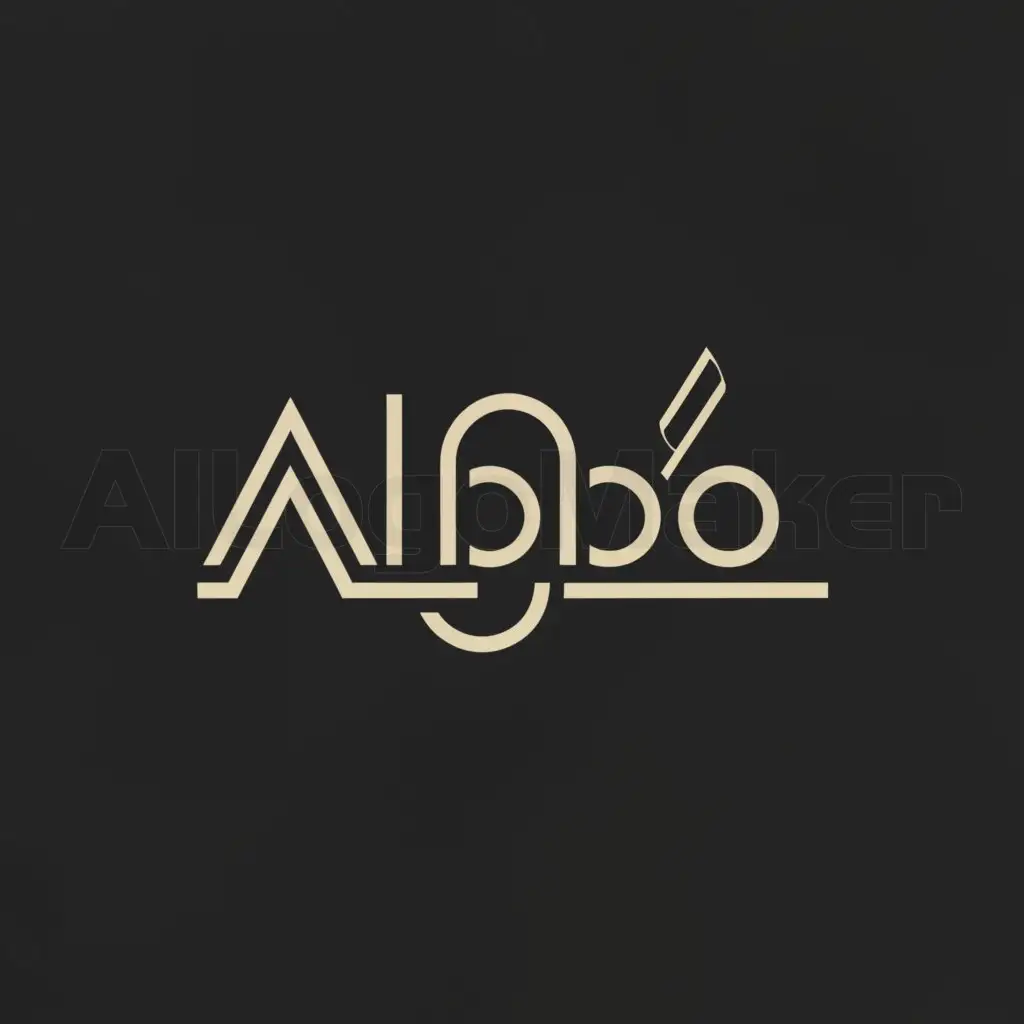 a logo design,with the text "ALBEDO", main symbol:music,Moderate,be used in music industry,clear background