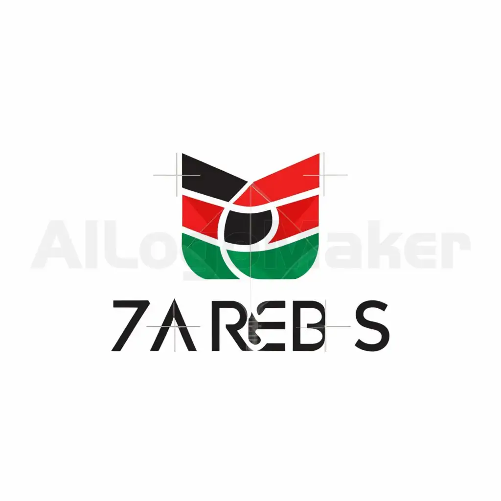 a logo design,with the text "7AREBS", main symbol:uaeflag,complex,be used in online industry,clear background