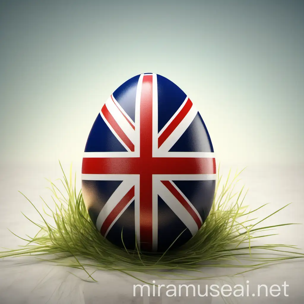 British Flag Easter Celebration Festive Eggs and Patriotic Pride