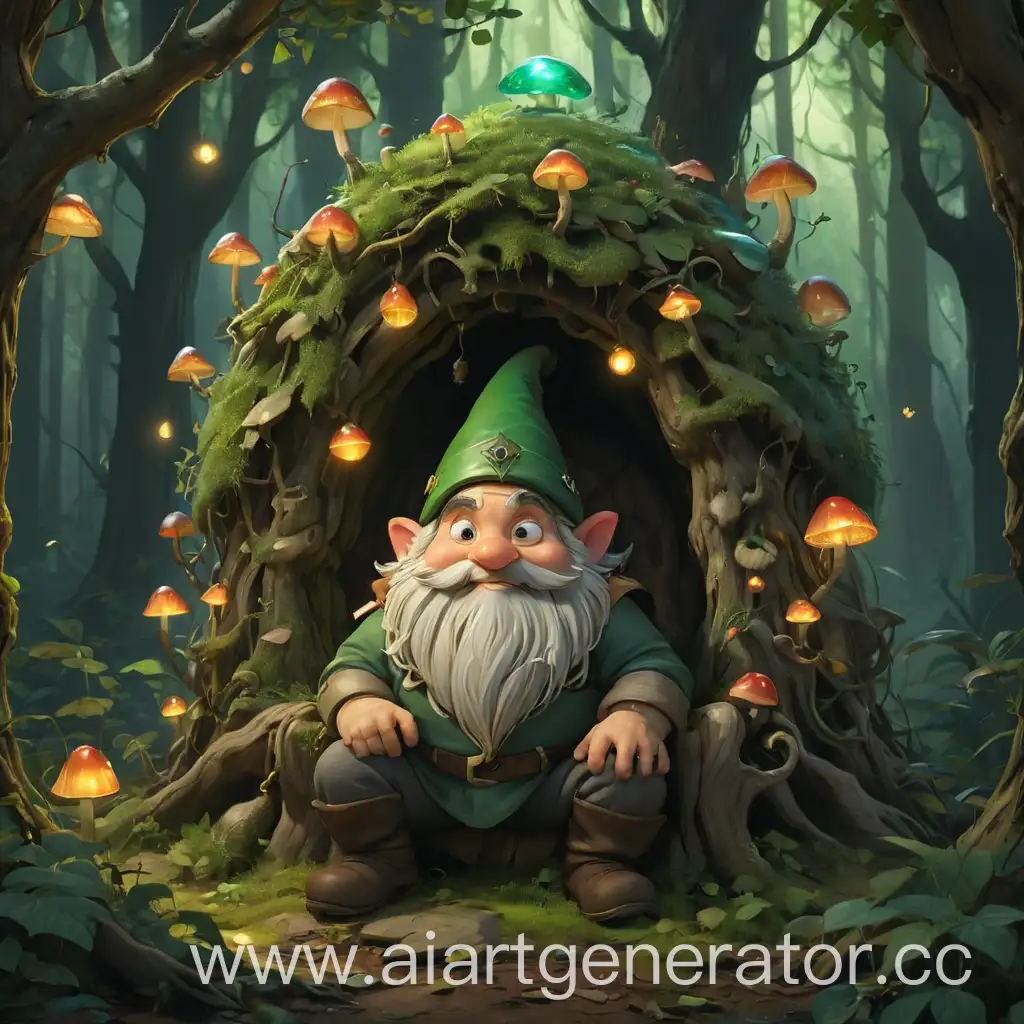 Enchanted-Gnome-King-Reigns-in-Majestic-Forest-Throne