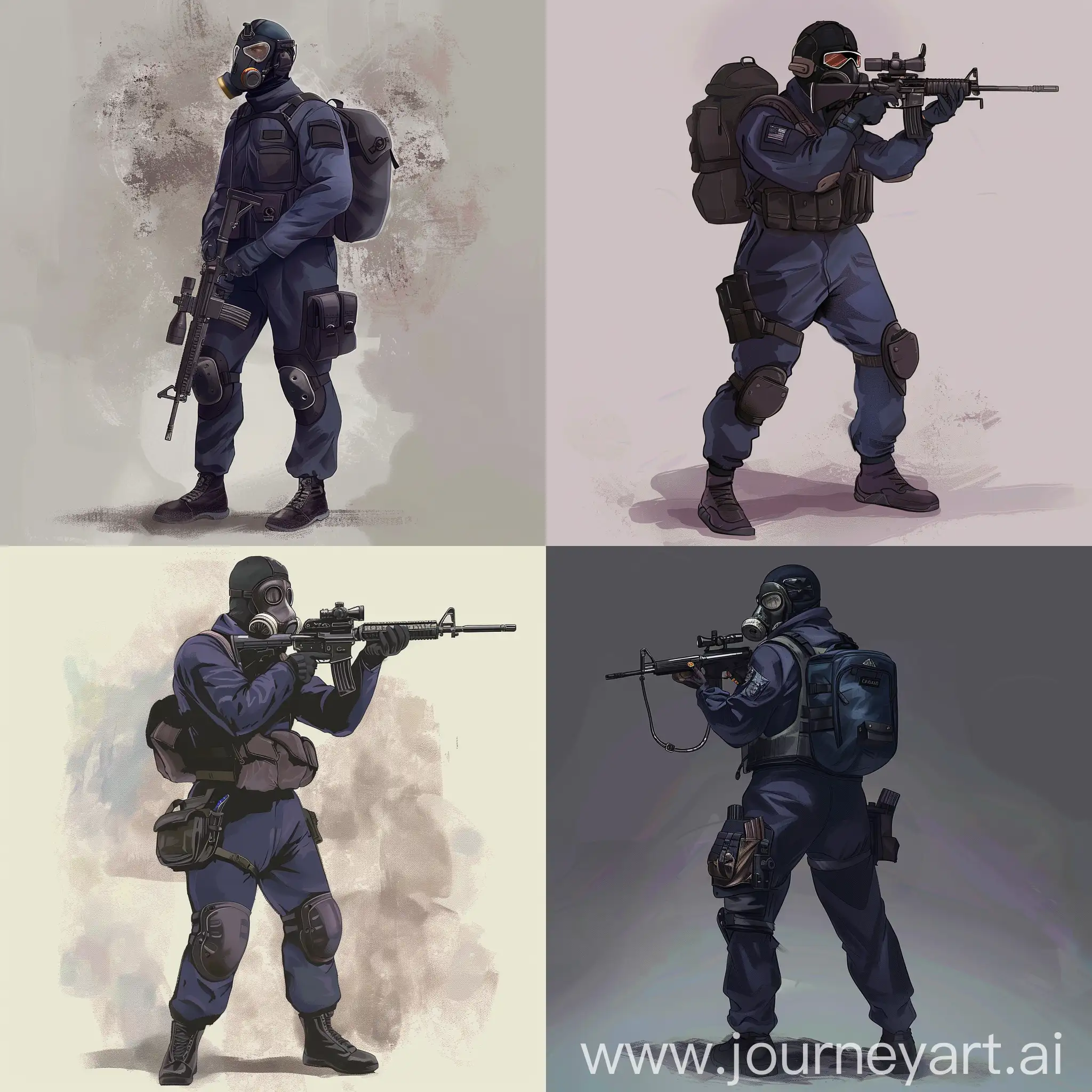 SAS-Operator-in-Dark-Purple-Military-Jumpsuit-with-Sniper-Rifle