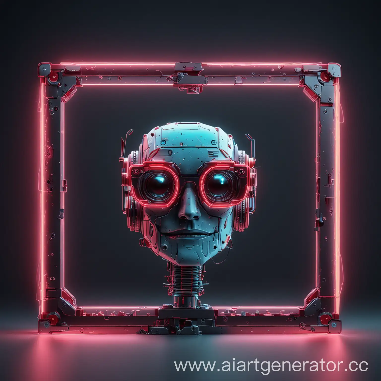 Neon-Robot-Wearing-3D-Glasses-in-Cyberpunk-Crypto-World