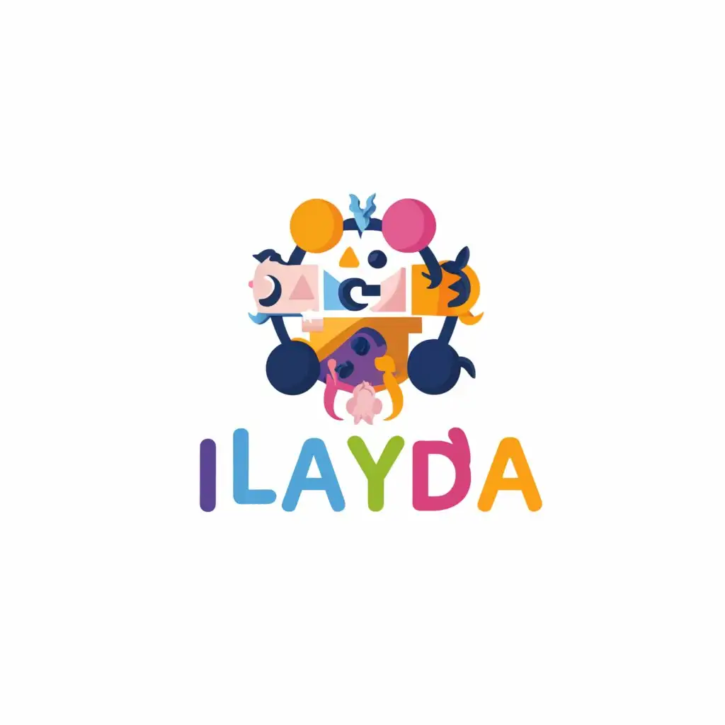 a logo design,with the text "Ilayda", main symbol:children education game,Moderate,be used in Education industry,clear background