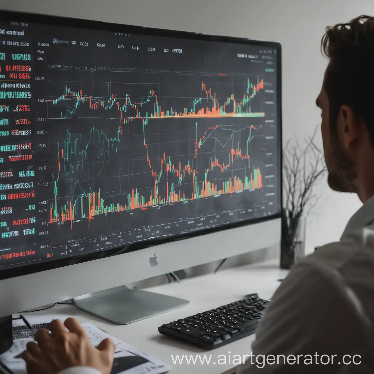 Analyzing-Cryptocurrency-Investment-Trends-A-Person-Studying-a-Cryptoinvestment-Chart