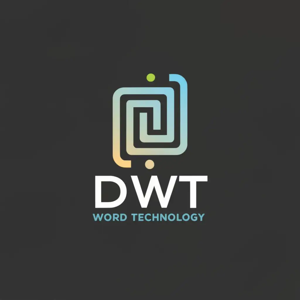 a logo design,with the text "Dwt Dworld Technology", main symbol:telefon,Minimalistic,be used in Technology industry,clear background