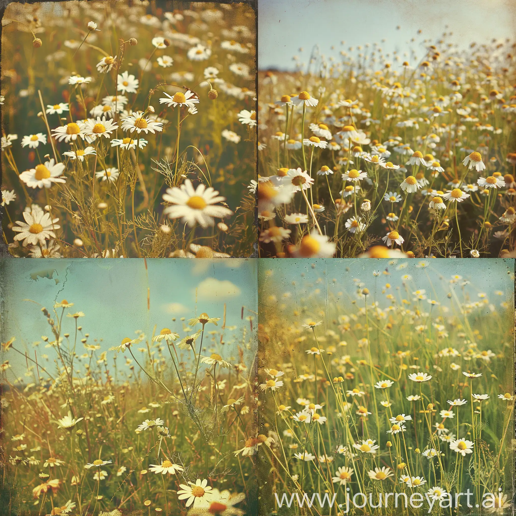 Vintage-Chamomile-Field-Landscape-Peaceful-Retro-Style-Scene