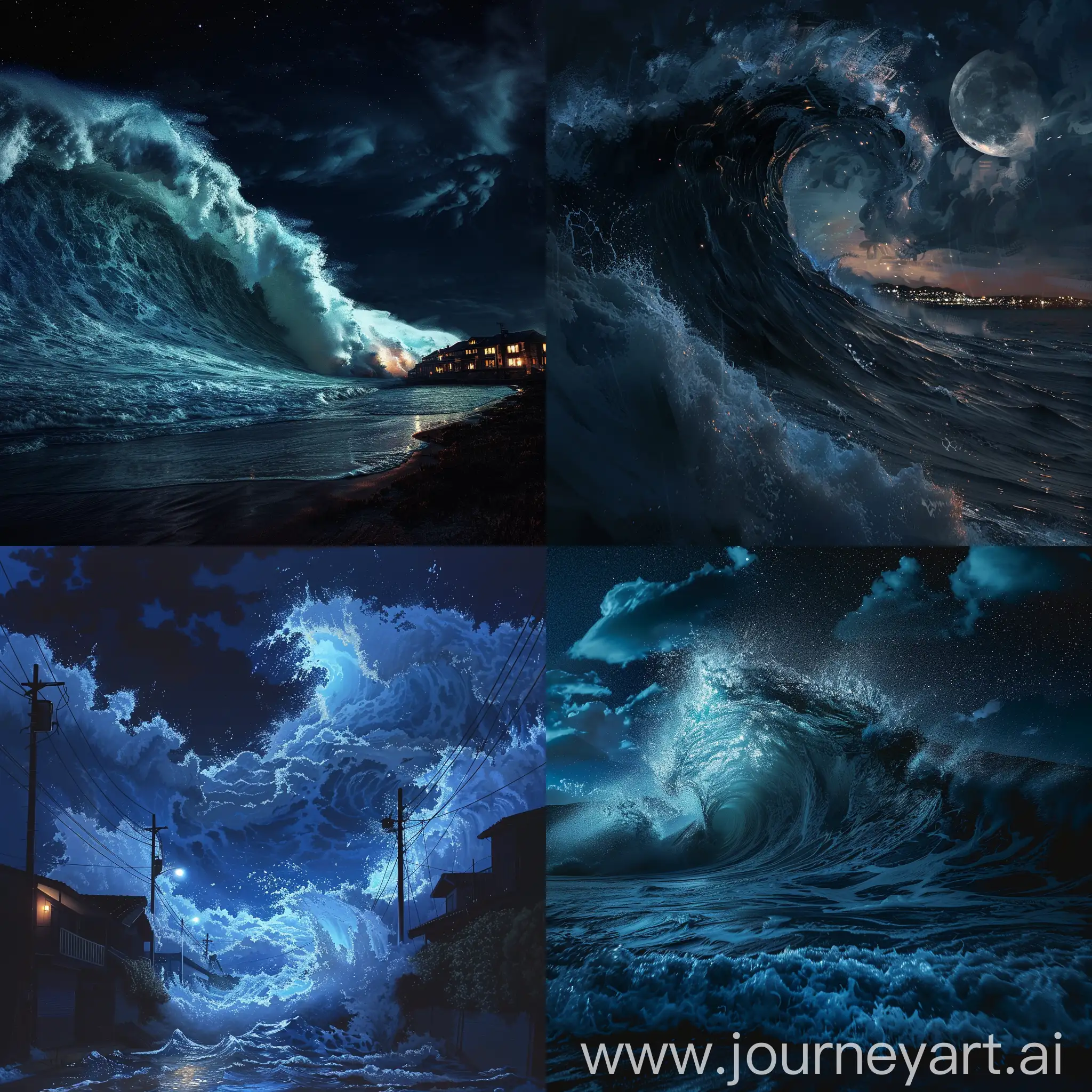 Dramatic-Night-Scene-Giant-Tidal-Wave-Crashing