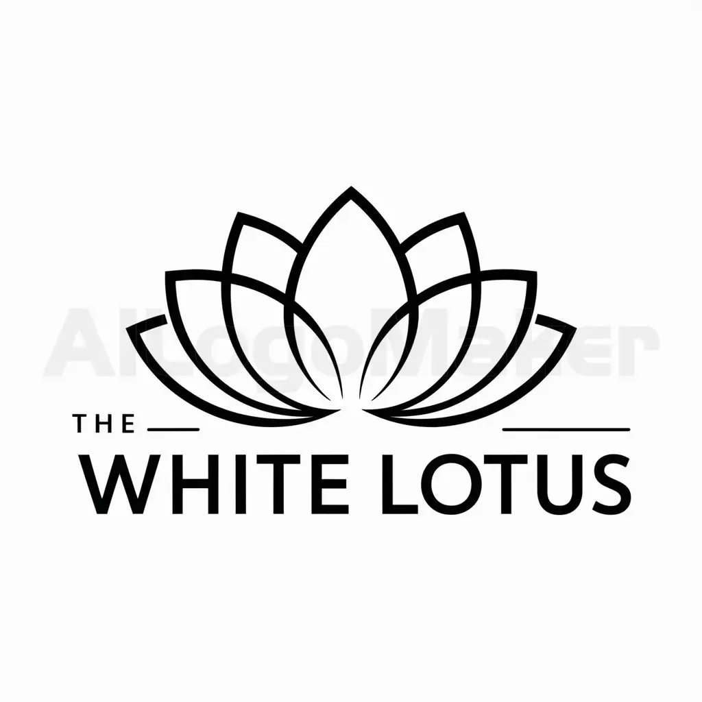 a logo design,with the text "the White Lotus", main symbol:the White Lotus,Moderate,clear background