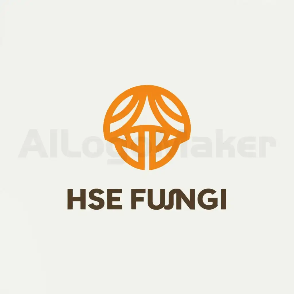 a logo design,with the text "HSE Fungi", main symbol:mushrooms logo design,Minimalistic,be used in 0 industry,clear background