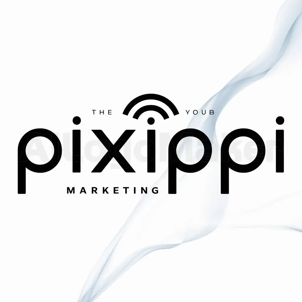 a logo design,with the text "Pixippi", main symbol:Digital Marketing,Minimalistic,be used in Technology industry,clear background
