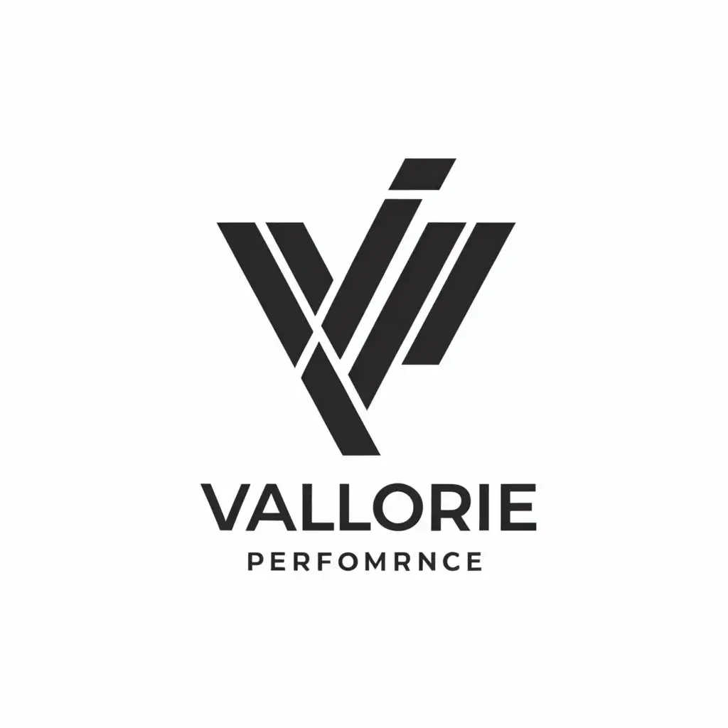 a logo design,with the text "Valorie Performance", main symbol:VP,Minimalistic,be used in Automotive industry,clear background