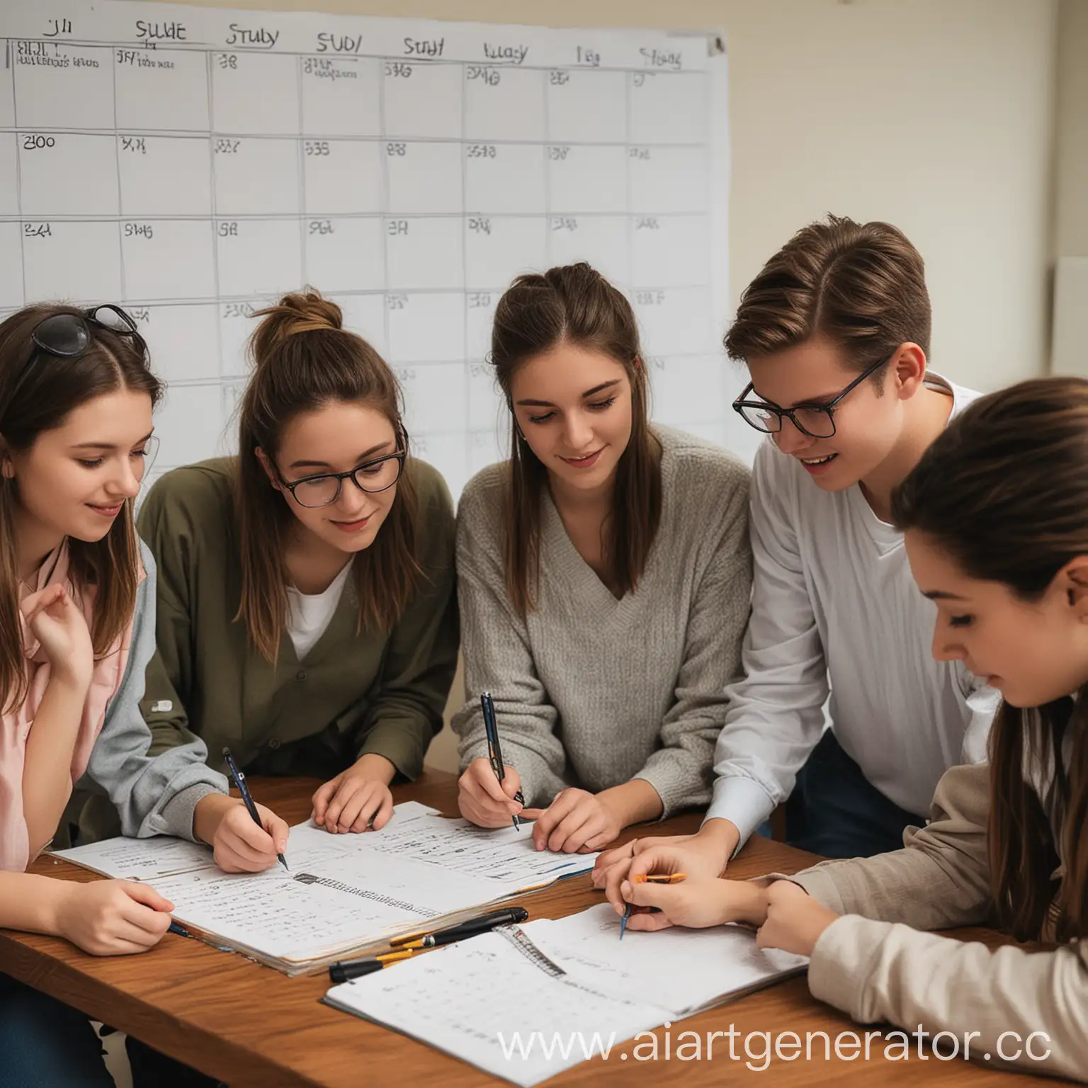 Students-Creating-Study-Schedule-for-Effective-Learning