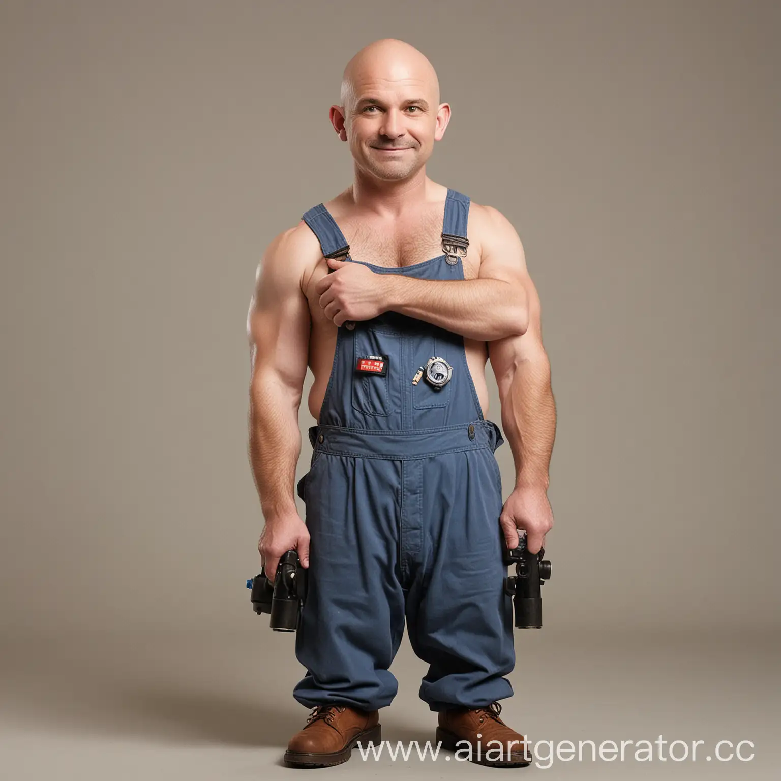 Skilled-Bald-Plumber-Fixing-Leaky-Pipes