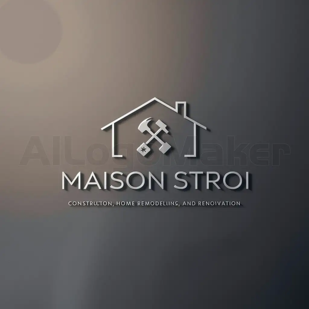 LOGO-Design-for-Maison-Stroi-Minimalist-Elegance-for-Construction-Remodeling-Services
