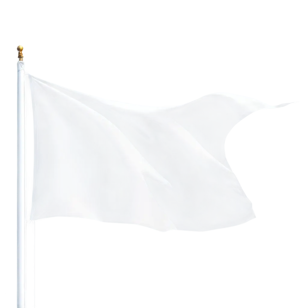 white flag flies