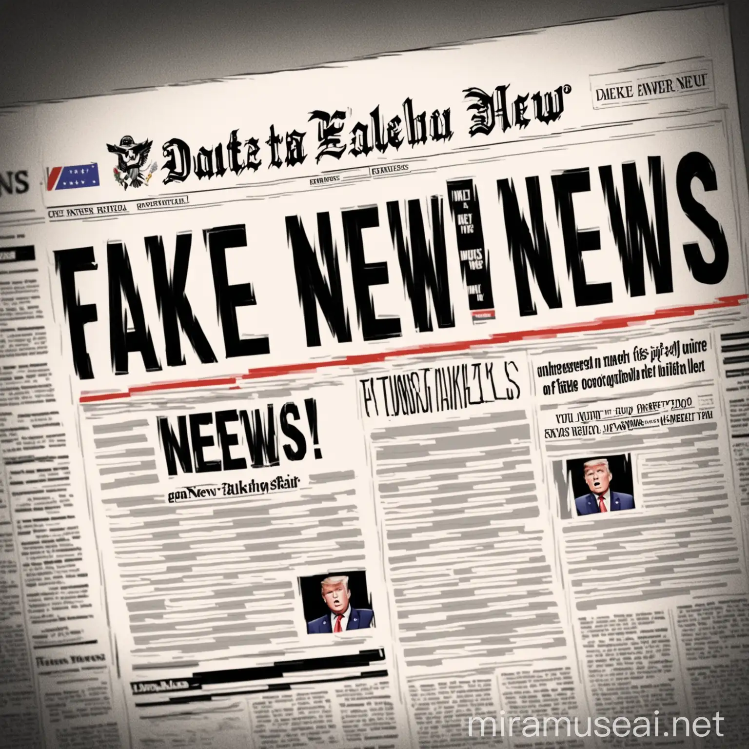 Investigative Reporter Uncovering Fake News Story