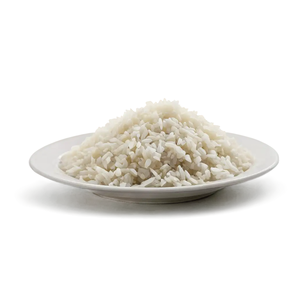 Sepiring nasi putih, tanpa lauk apapun