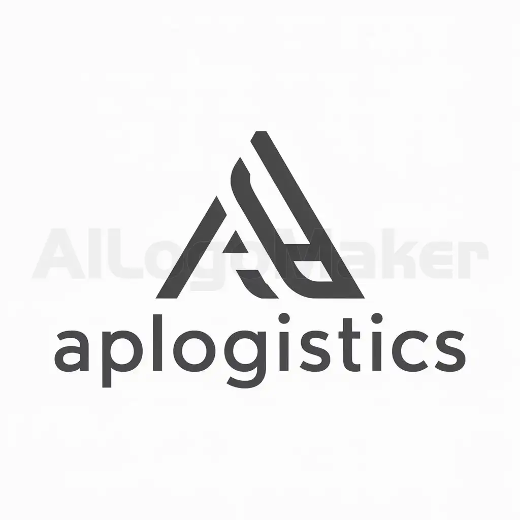 a logo design,with the text "APLOGISTICS", main symbol:treugolnik,Moderate,be used in Others industry,clear background