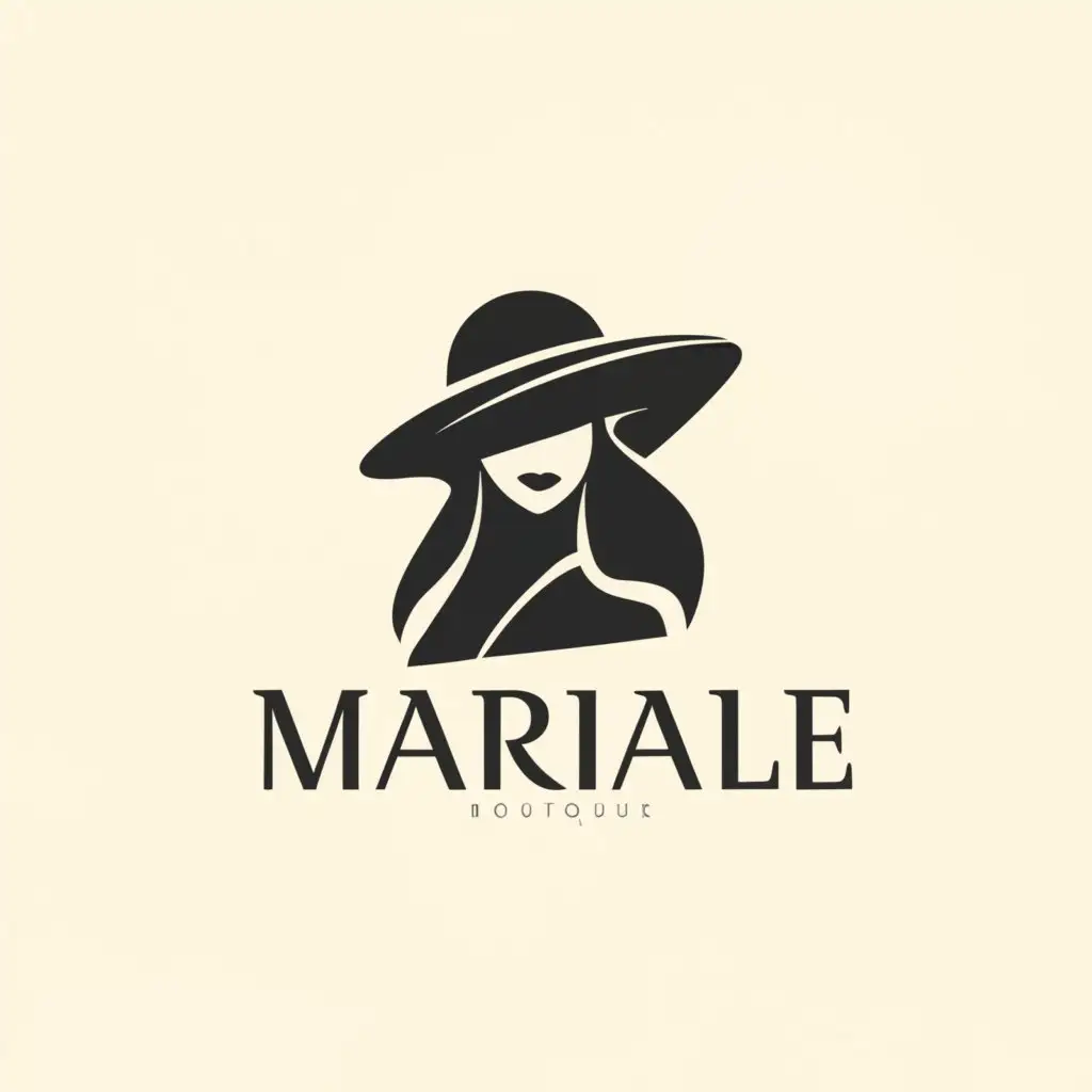 a logo design,with the text "MARIALE", main symbol:Clothing, Boutique,Moderate,clear background