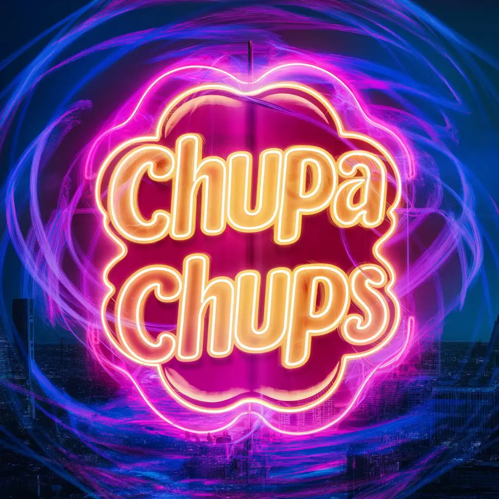 Colorful-Neon-Sign-with-ChupaChups-Logo