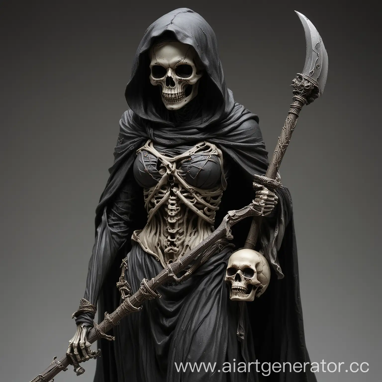 Female-Reaper-Holding-Skull-Dark-Fantasy-Art