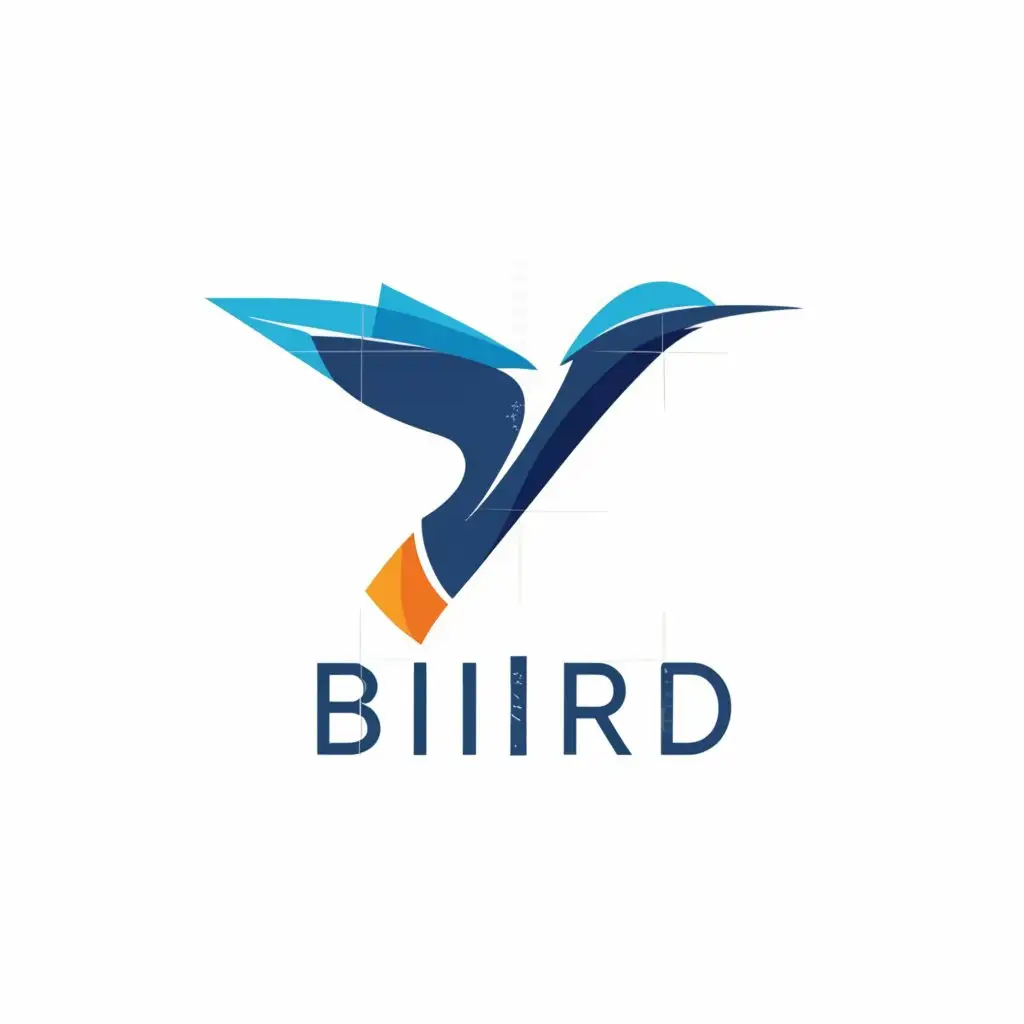 a logo design,with the text "bird", main symbol:flying bird,Moderate,be used in Retail industry,clear background