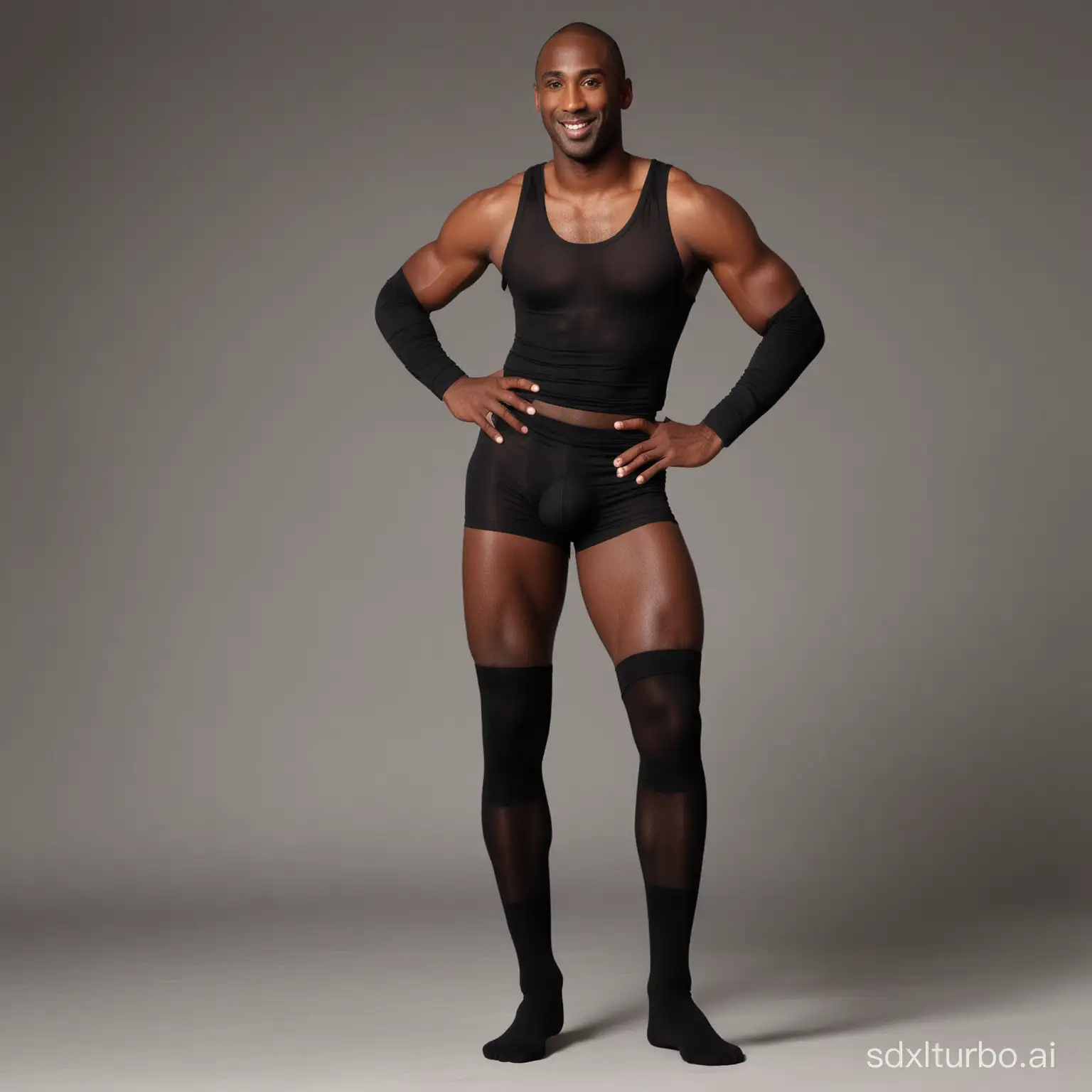 Kobe wears black stockings