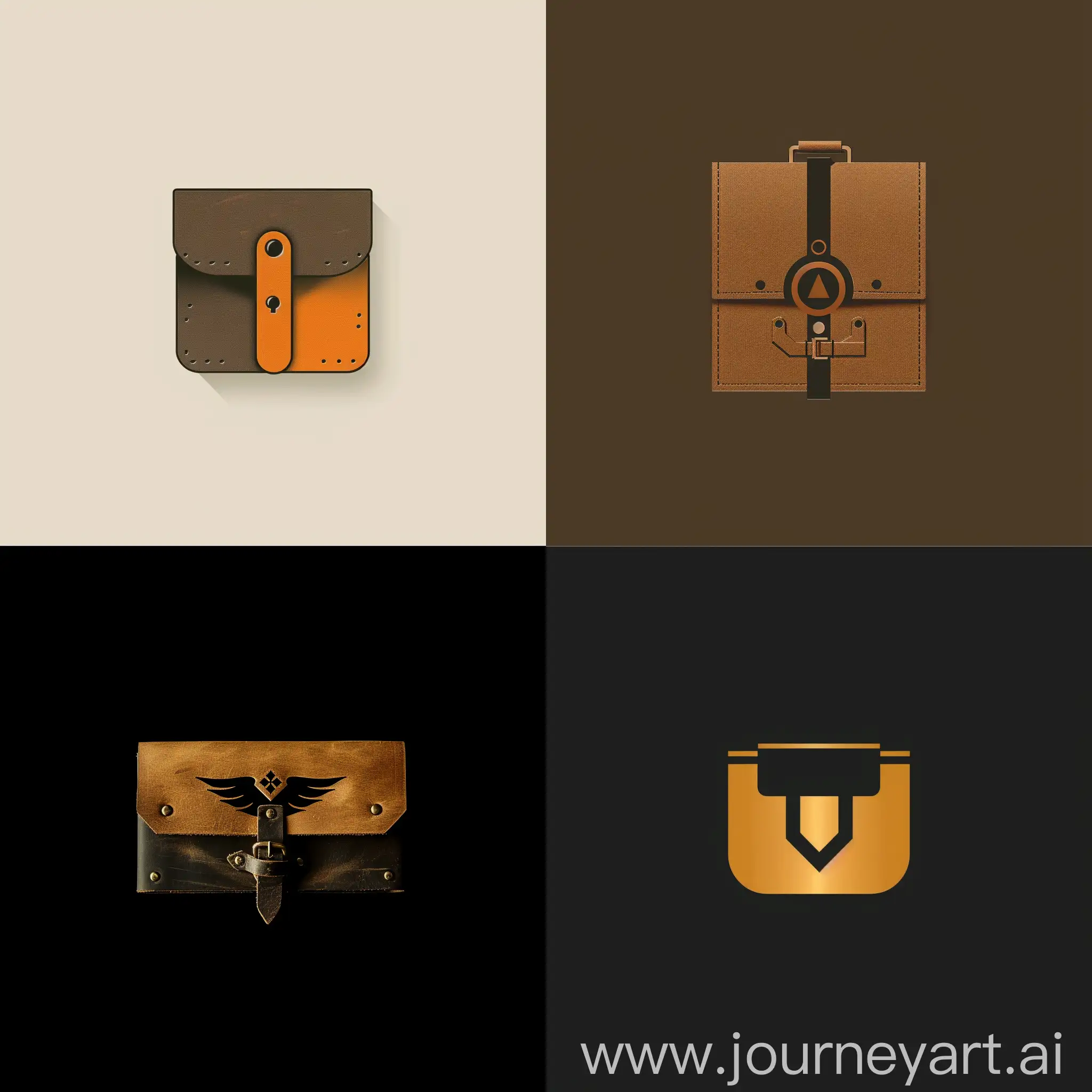 Logo for a company that produces unique handmade leather goods in street style.