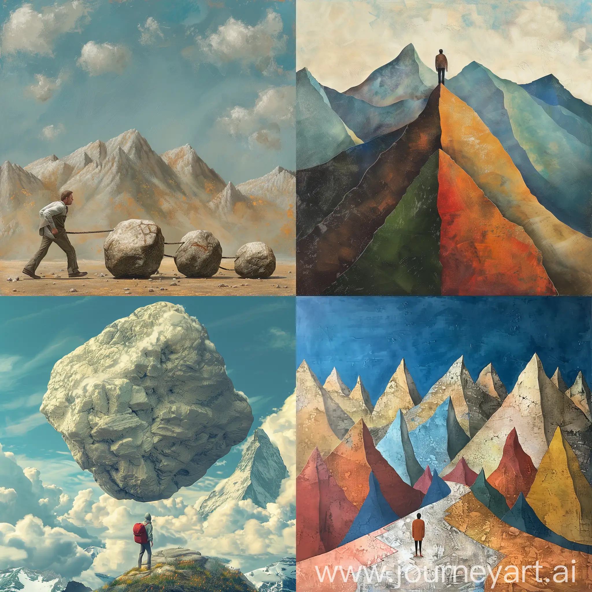 Determined-Man-Moving-Mountains-A-Symbolic-Digital-Art-Piece