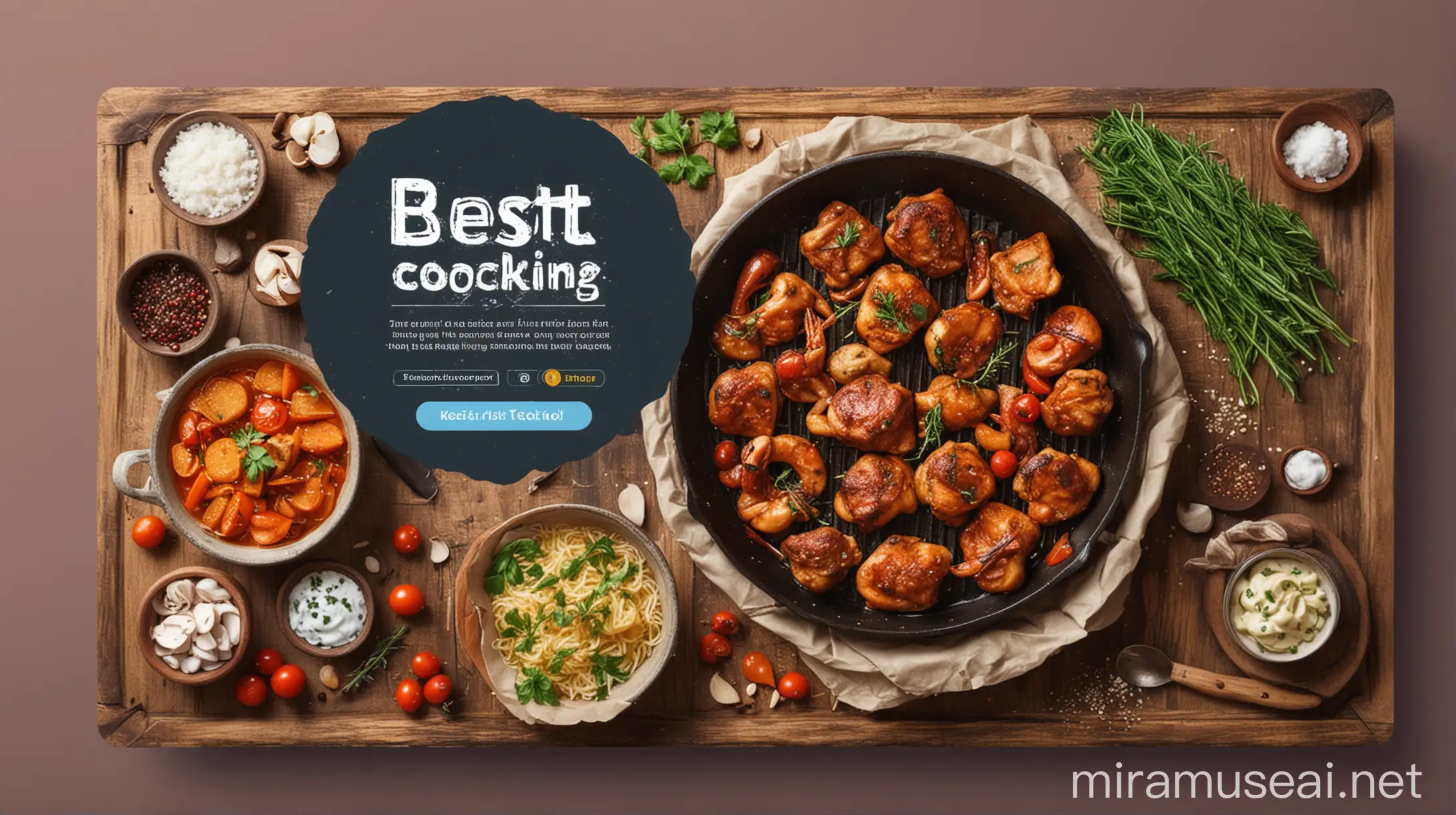 Family Cooking and Kitchen Products for Web Banner