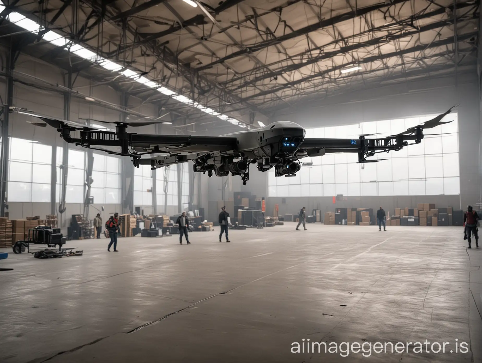 People Develop Military Drones Indoors