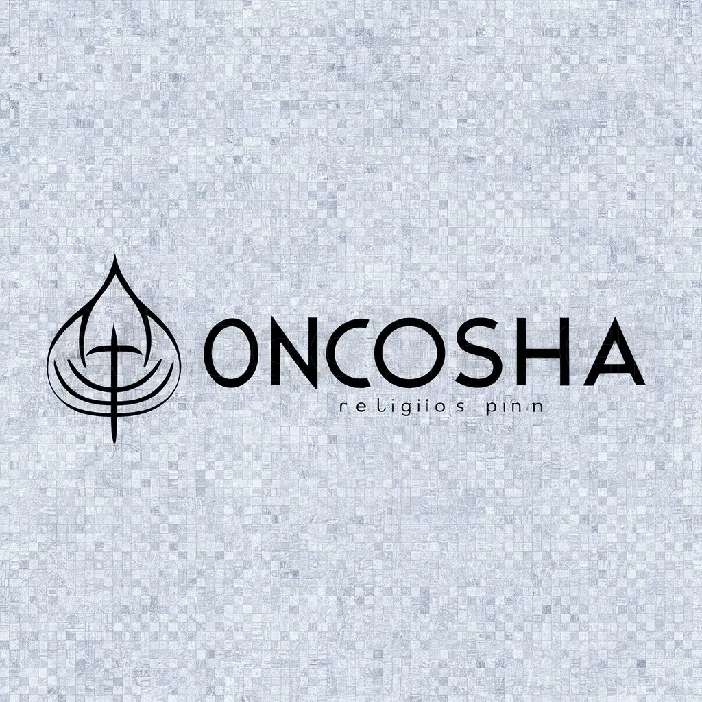 a logo design,with the text "ONCOSHA", main symbol:KOTENOK,complex,be used in Religious industry,clear background