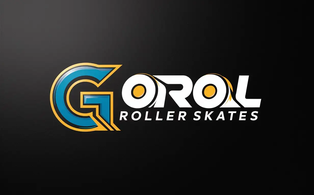Красивый логотип для Roller skates 
название GOROLL