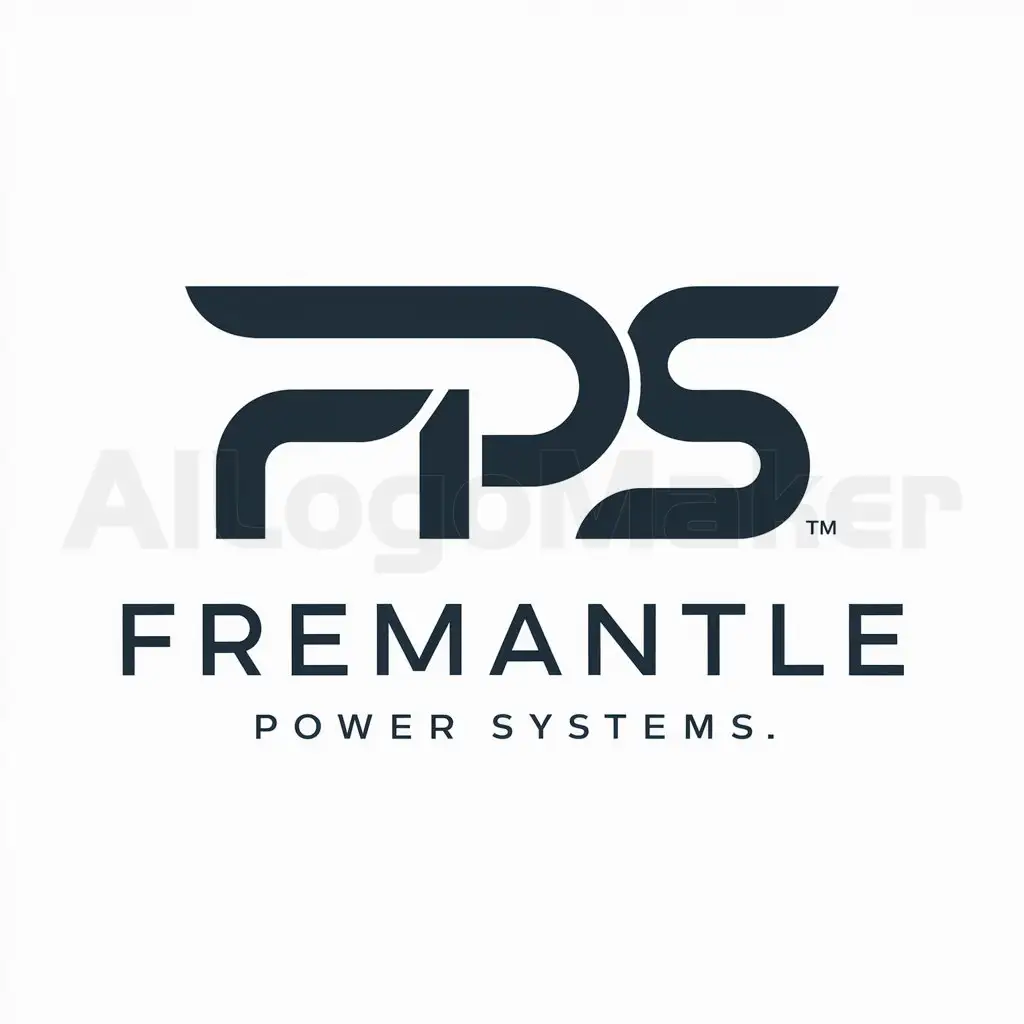 a logo design,with the text "Fremantle Power Systems", main symbol:FPS join each other in abstract,Moderate,be used in 0 industry,clear background