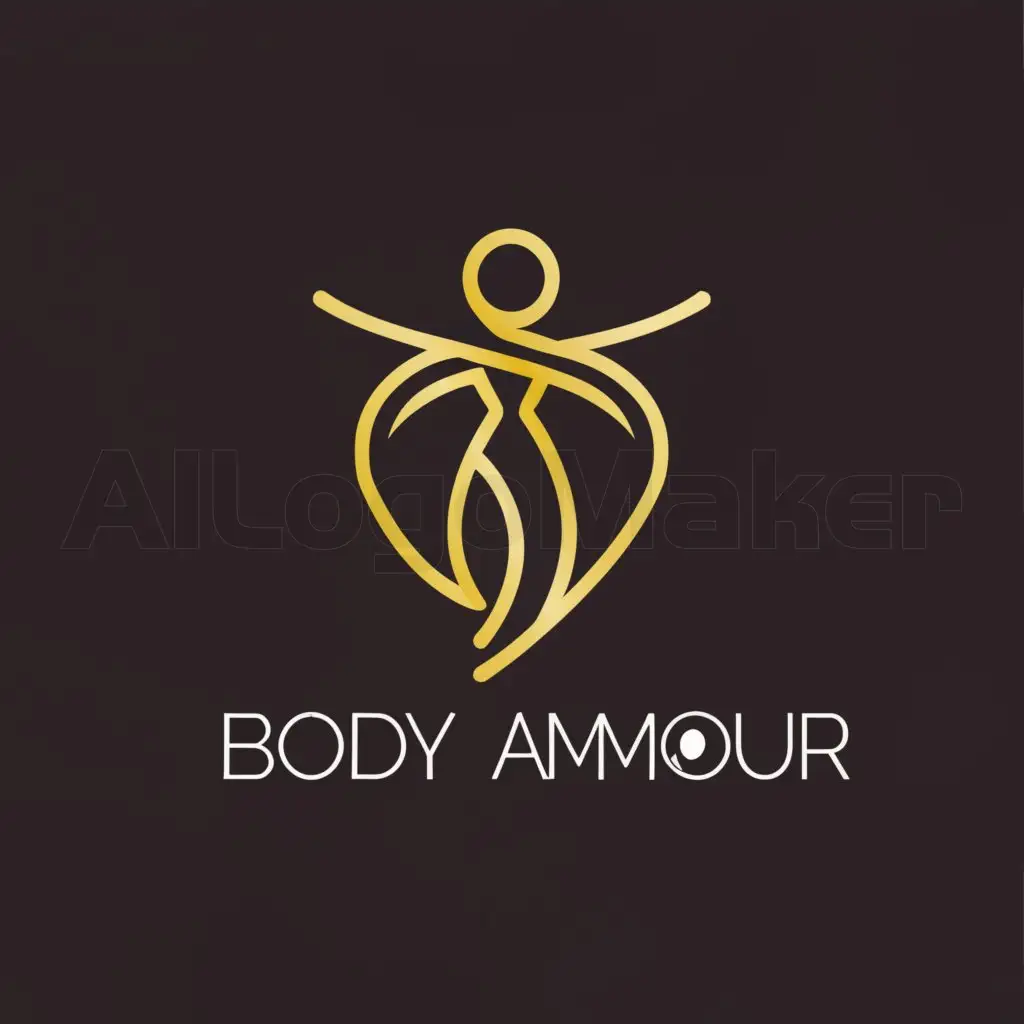 a logo design,with the text "body amour", main symbol:female body jewelry,Moderate,be used in Retail industry,clear background